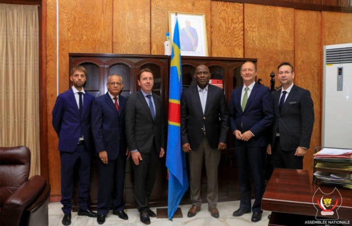 Gespräche mit dem 2.Präsidenten des Parlaments der Demokratischen Republik Kongo, Balamage N’Kolo Boniface in Kinshasa